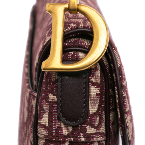 Pre-Loved Dior Oblique Canvas Saddle Bag - Picture 8 of 10